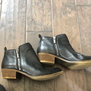 Lucky Brand Black Leather Booties